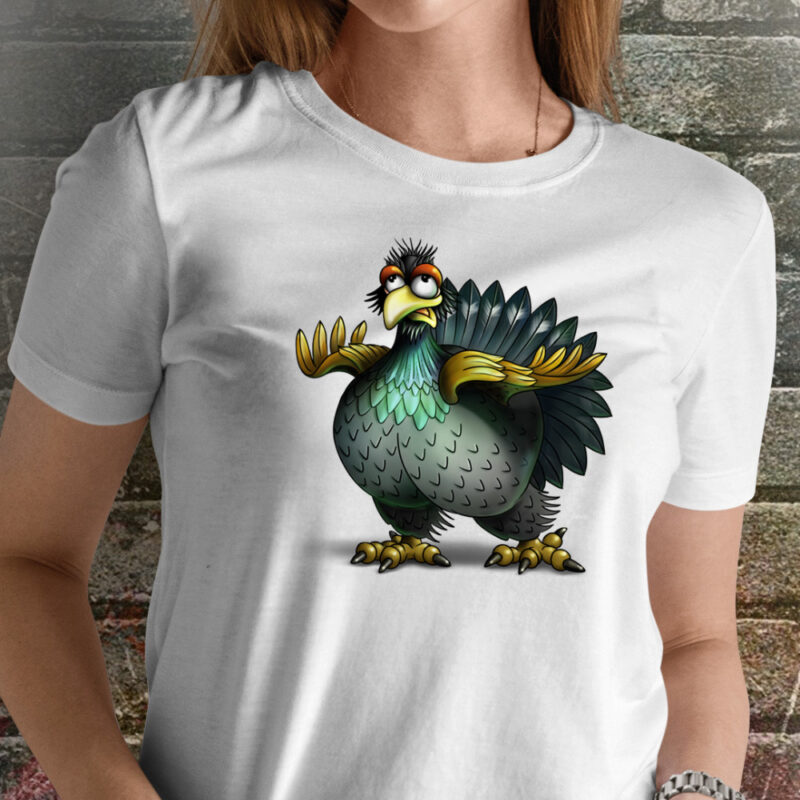 Funnyfriend Damen T-Shirt Auerhahn