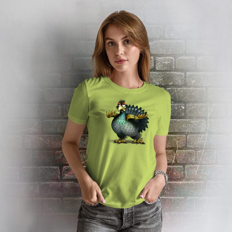 Funnyfriend Damen T-Shirt Auerhahn apple green