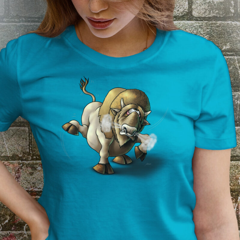 Funnyfriend Damen T-Shirt Bison