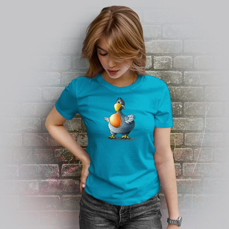 Funnyfriend Damen T-Shirt Dodo aqua