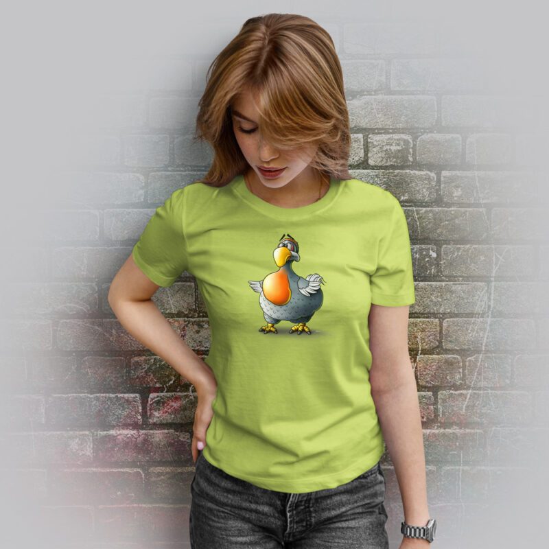 Funnyfriend Damen T-Shirt Dodo apple green