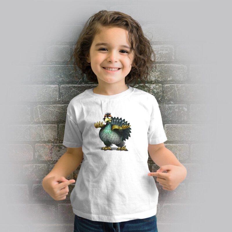Funnyfriend Kids T-Shirt Auerhahn weiß