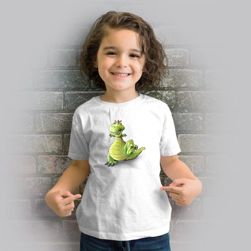 Funnyfriend Kids T-Shirt Dino weiß