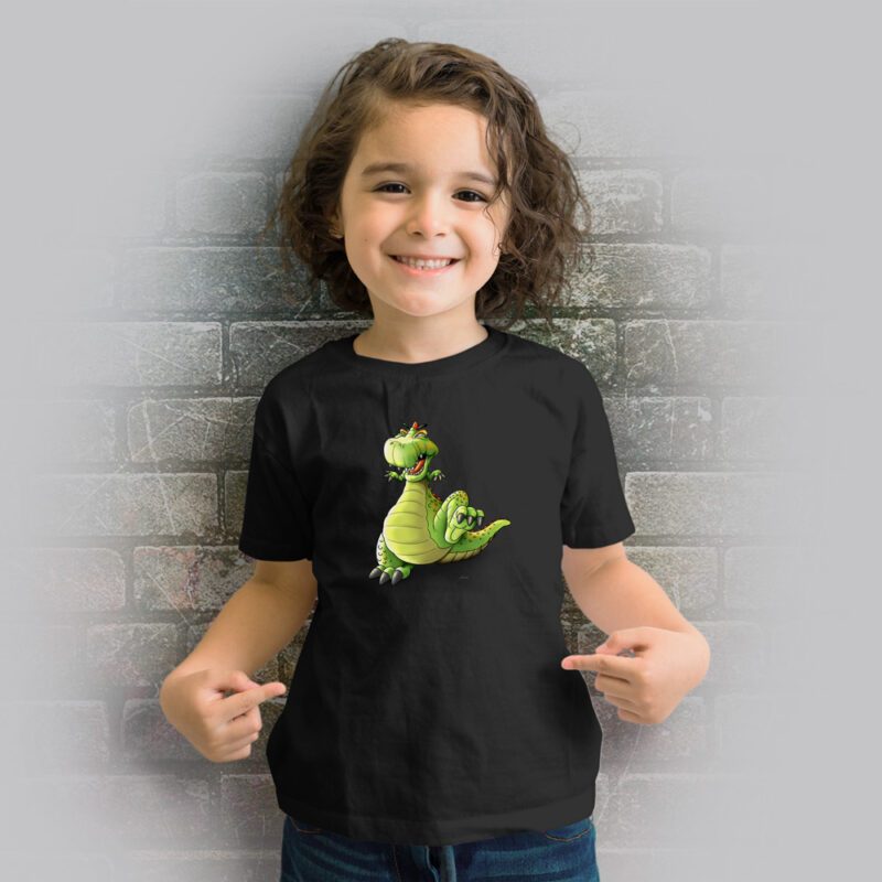 Funnyfriend Kids T-Shirt Dino schwarz
