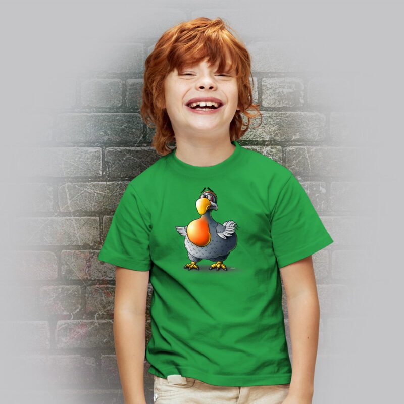 Funnyfriend Kids T-Shirt Dodo kelly green