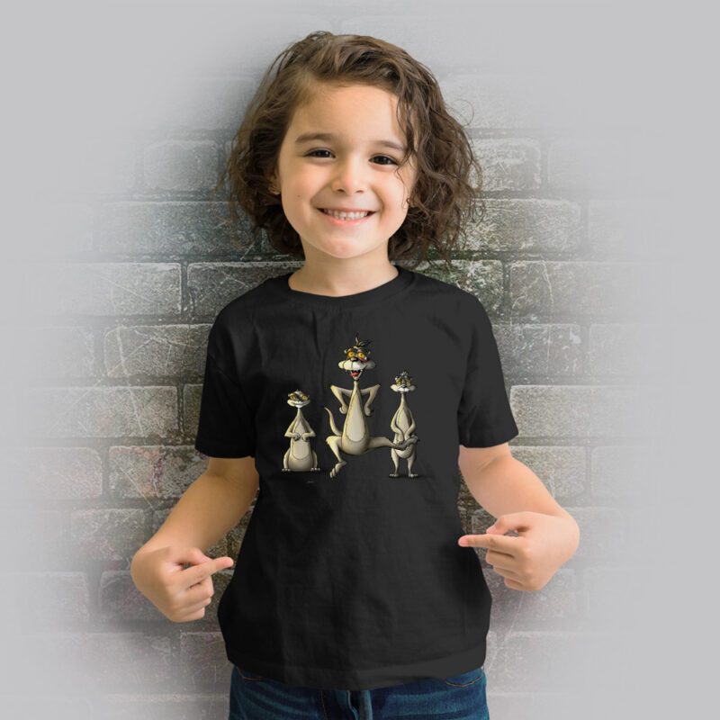 Funnyfriend Kids T-Shirt Erdmännchen schwarz