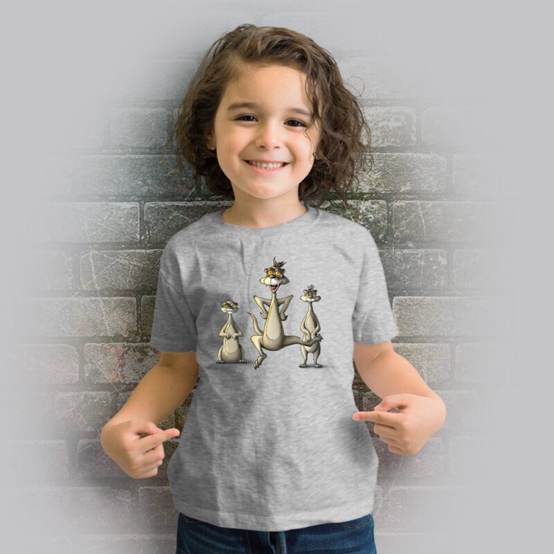 Funnyfriend Kids T-Shirt Erdmännchen grey melange
