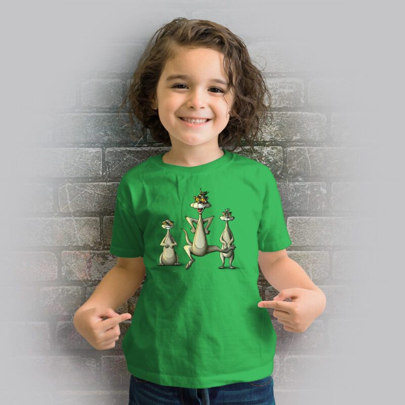 Funnyfriend Kids T-Shirt Erdmännchen kelly green