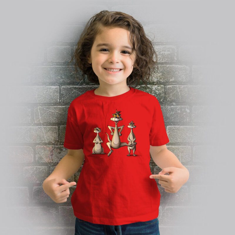 Funnyfriend Kids T-Shirt Erdmännchen rot