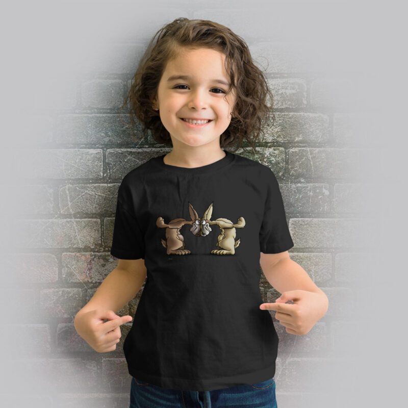 Funnyfriend Kids T-Shirt Rabbit schwarz