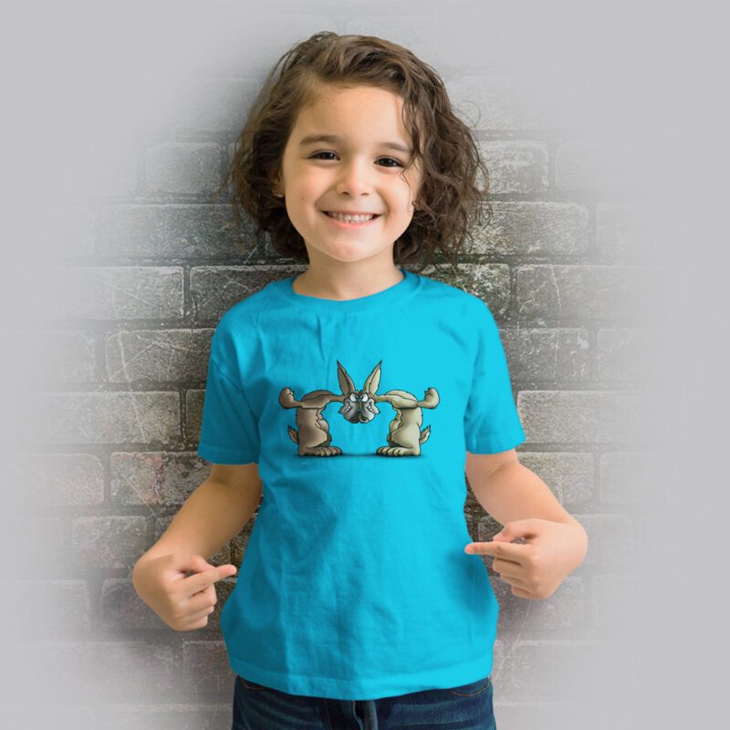 Funnyfriend Kids T-Shirt Rabbit aqua