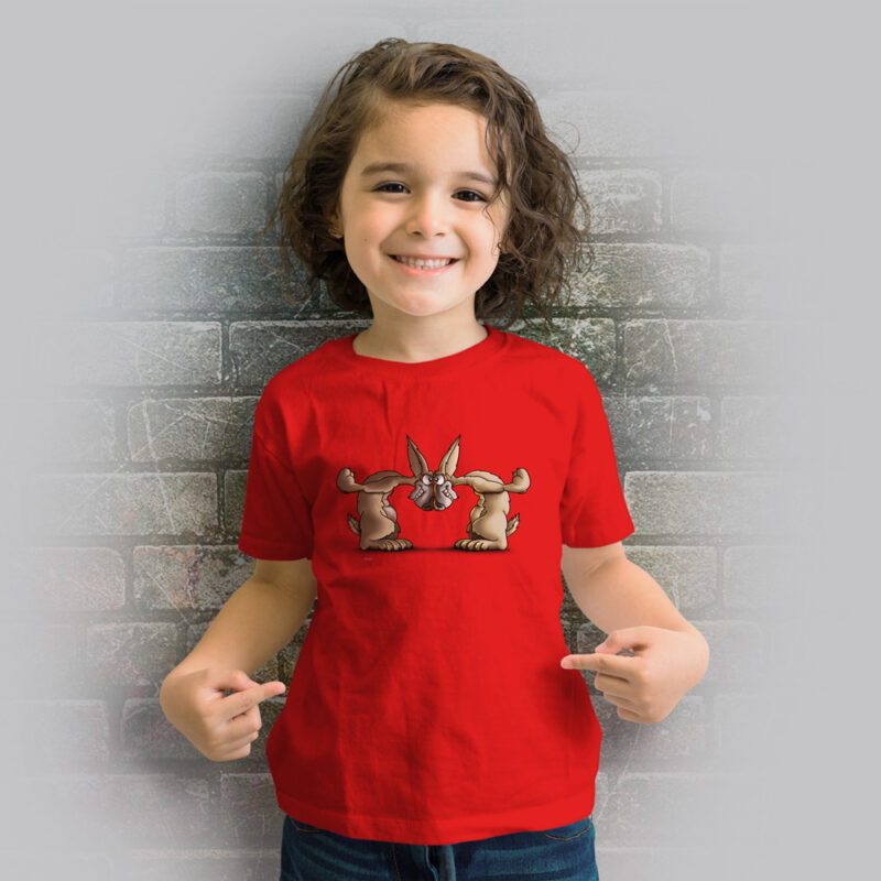 Funnyfriend Kids T-Shirt Rabbit rot