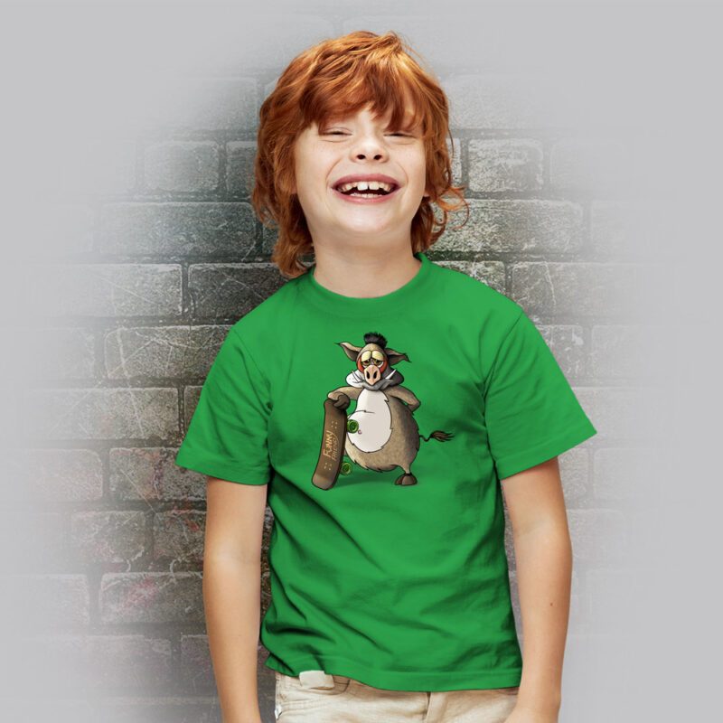 Funnyfriend Kids T-Shirt Wildsau kelly green
