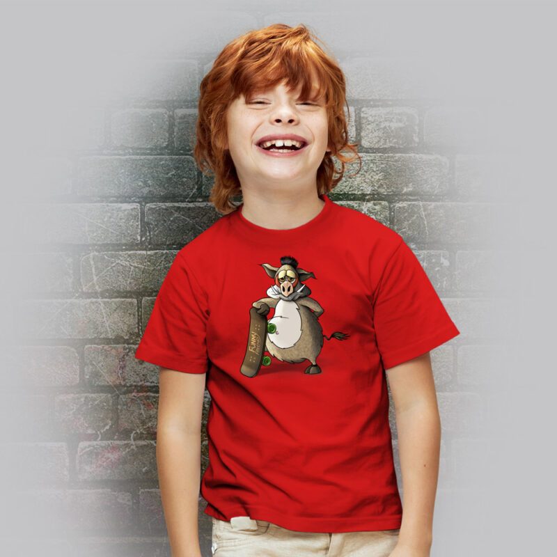 Funnyfriend Kids T-Shirt Wildsau rot