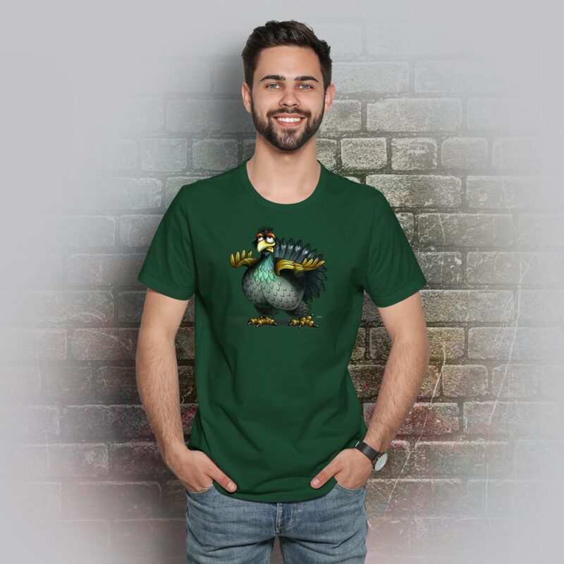 Funnyfriend Herren T-Shirt Auerhahn bottle green