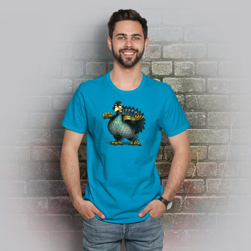 Funnyfriend Herren T-Shirt Auerhahn aqua