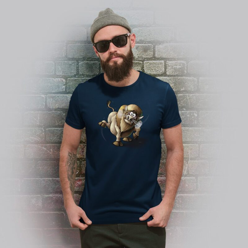 Funnyfriend Herren T-Shirt Bulle navy