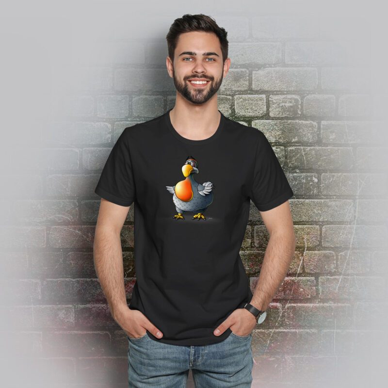 Funnyfriend Herren T-Shirt Dodo schwarz