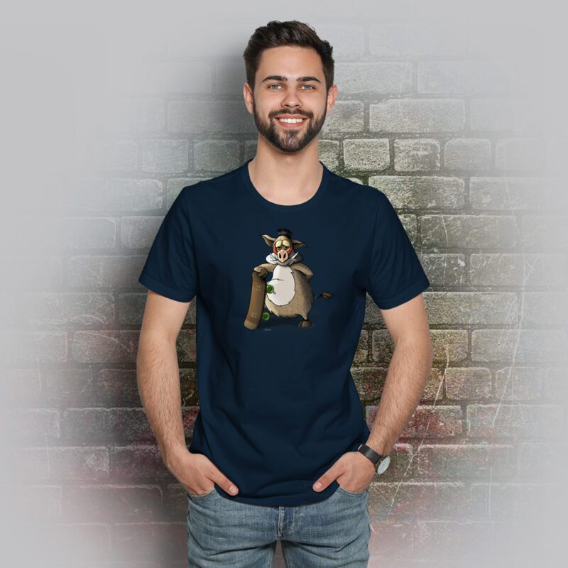Funnyfriend Herren T-Shirt Wildsau navy