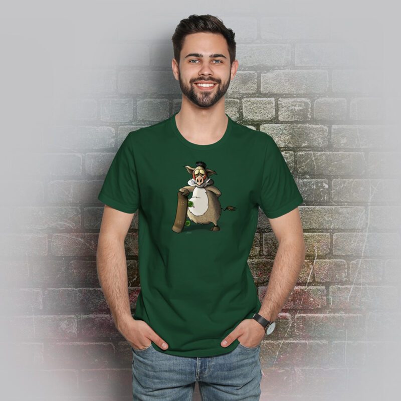 Funnyfriend Herren T-Shirt Wildsau bottle green