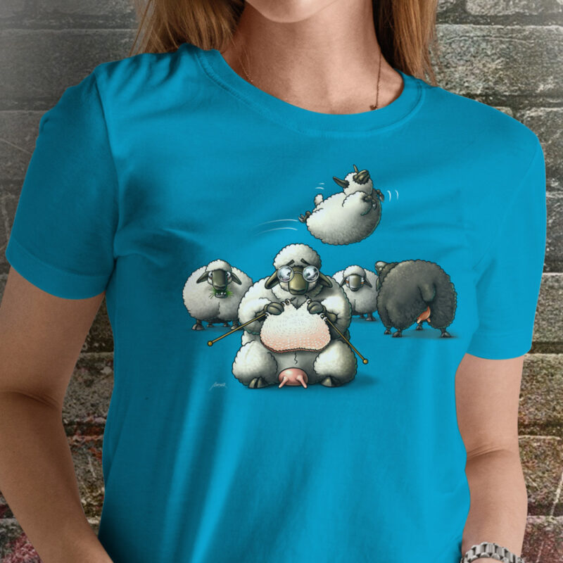 Funnyfriend Damen T-Shirt Schaf