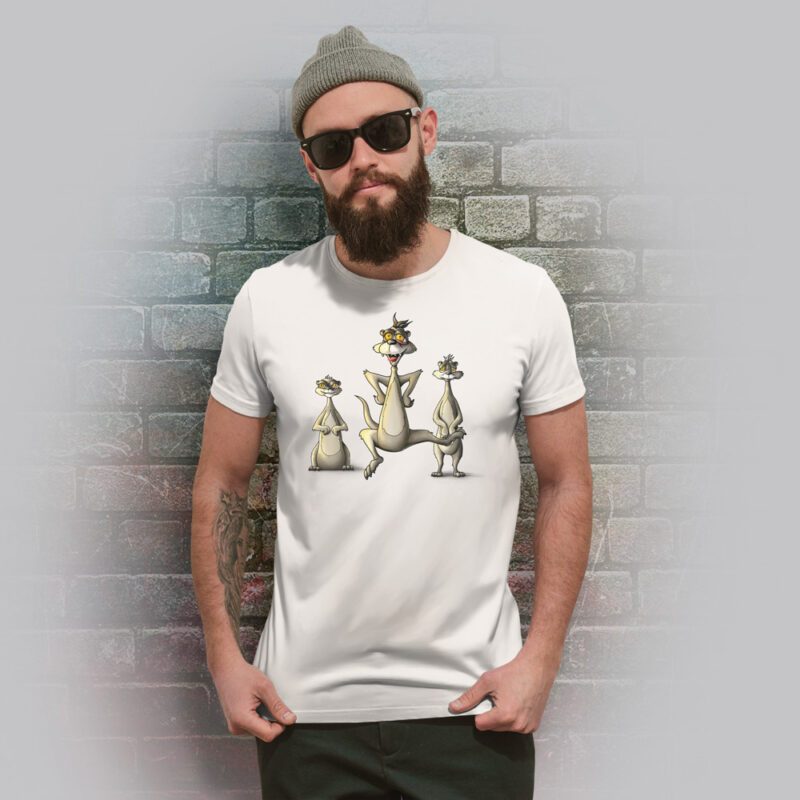 Funnyfriend Herren T-Shirt Erdmann weiß