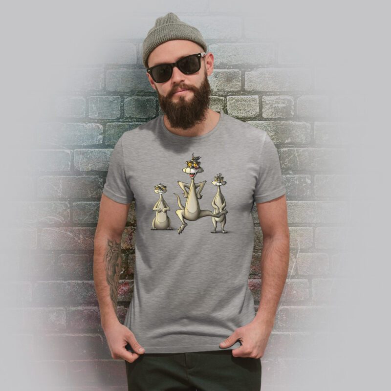 Funnyfriend Herren T-Shirt Erdmann grey melange
