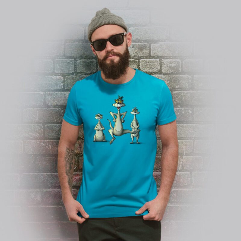 Funnyfriend Herren T-Shirt Erdmann aqua