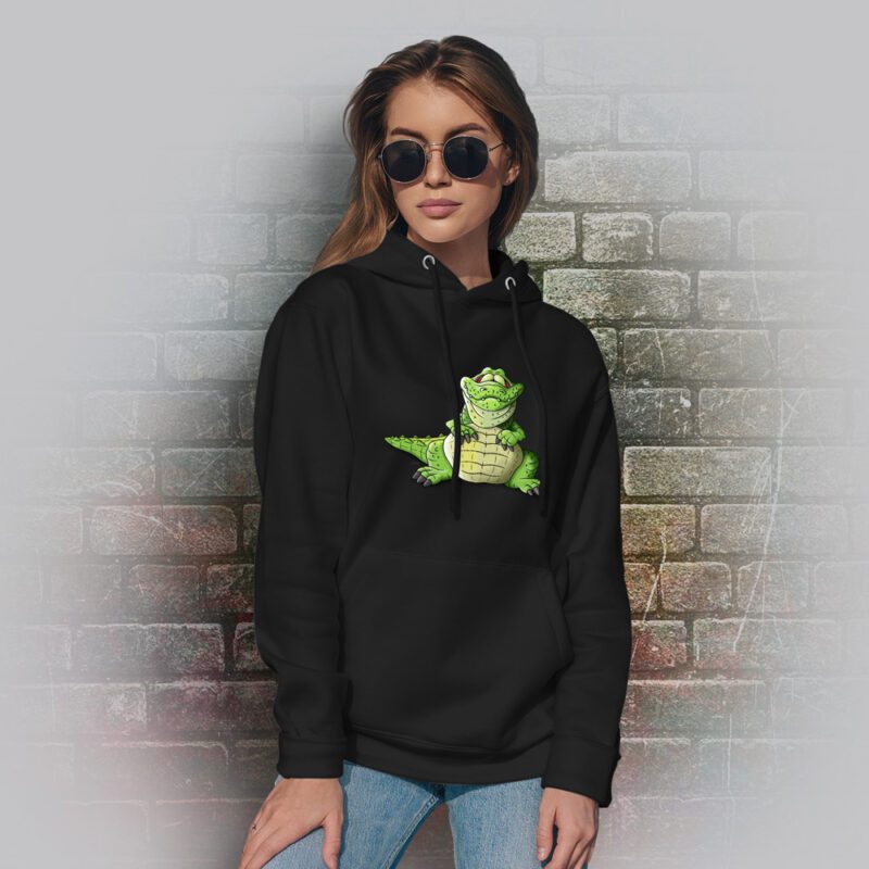 Funnyfriend Hoodie Alligator schwarz