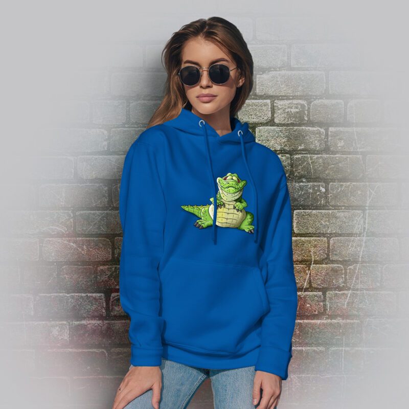 Funnyfriend Hoodie Alligator blau