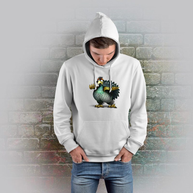 Funnyfriend Hoodie Auerhahn weiß