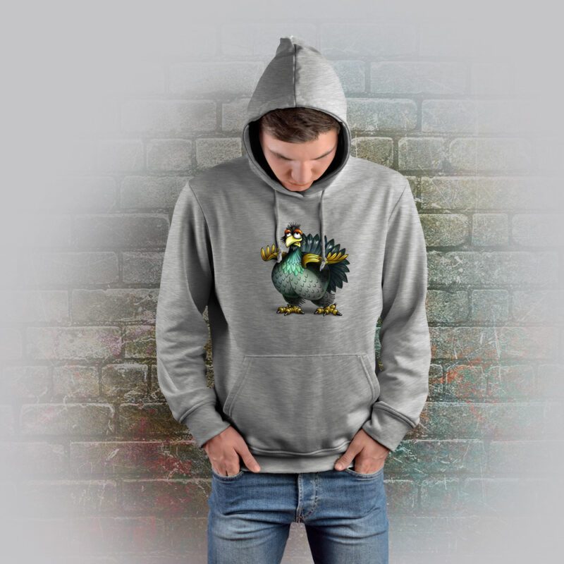 Funnyfriend Hoodie Auerhahn grey melange