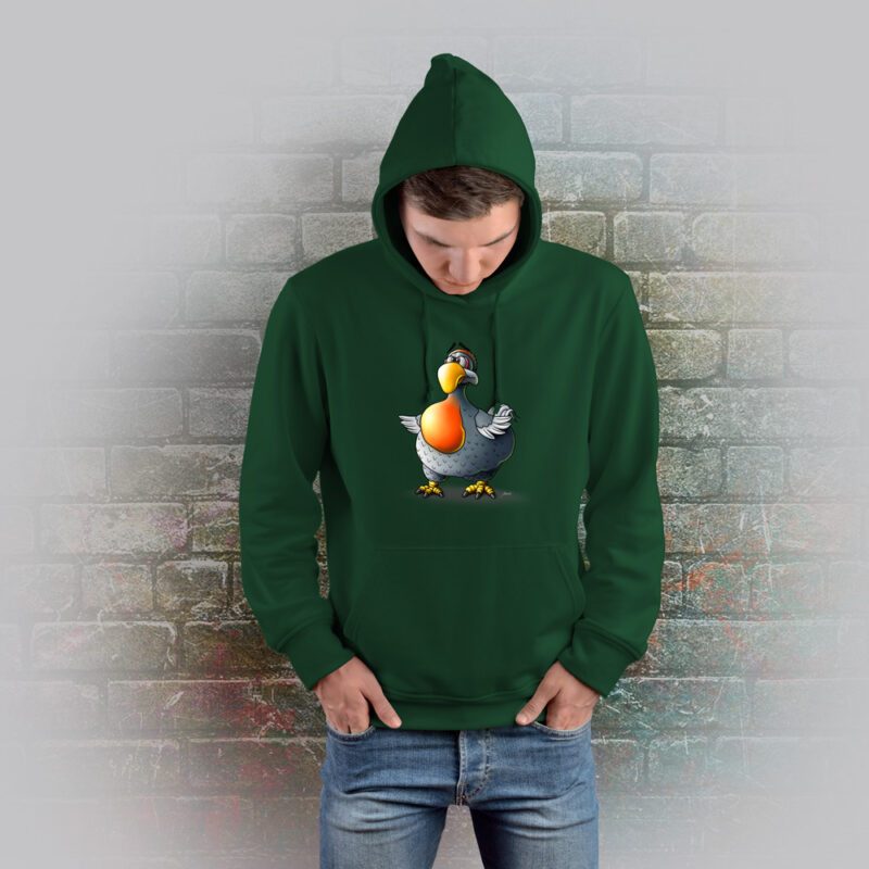 Funnyfriend Hoodie Dodo bottle green