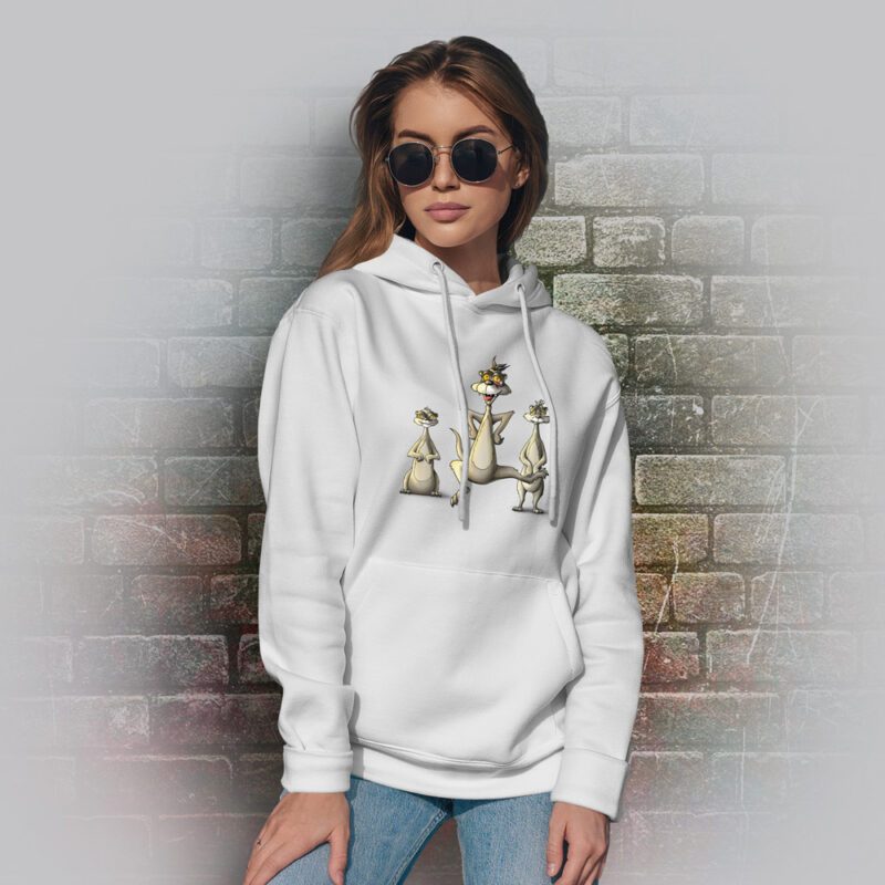 Funnyfriend Hoodie Erdmännchen weiß