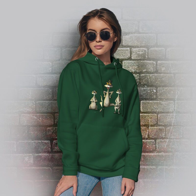 Funnyfriend Hoodie Erdmännchen bottle green