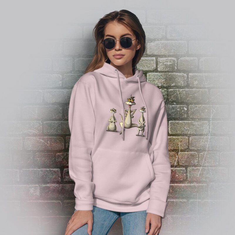 Funnyfriend Hoodie Erdmännchen pink