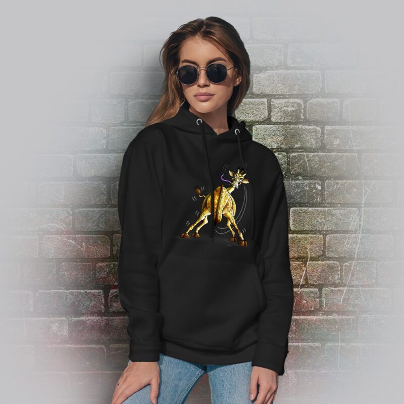 Funnyfriend Hoodie Giraffe schwarz