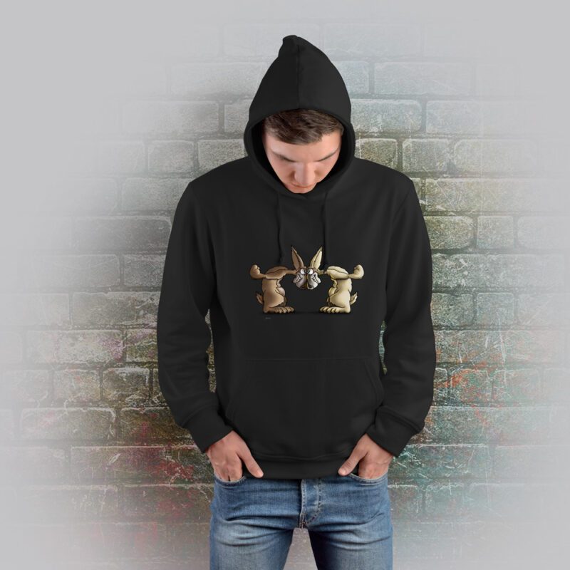 Funnyfriend Hoodie Rabbit schwarz