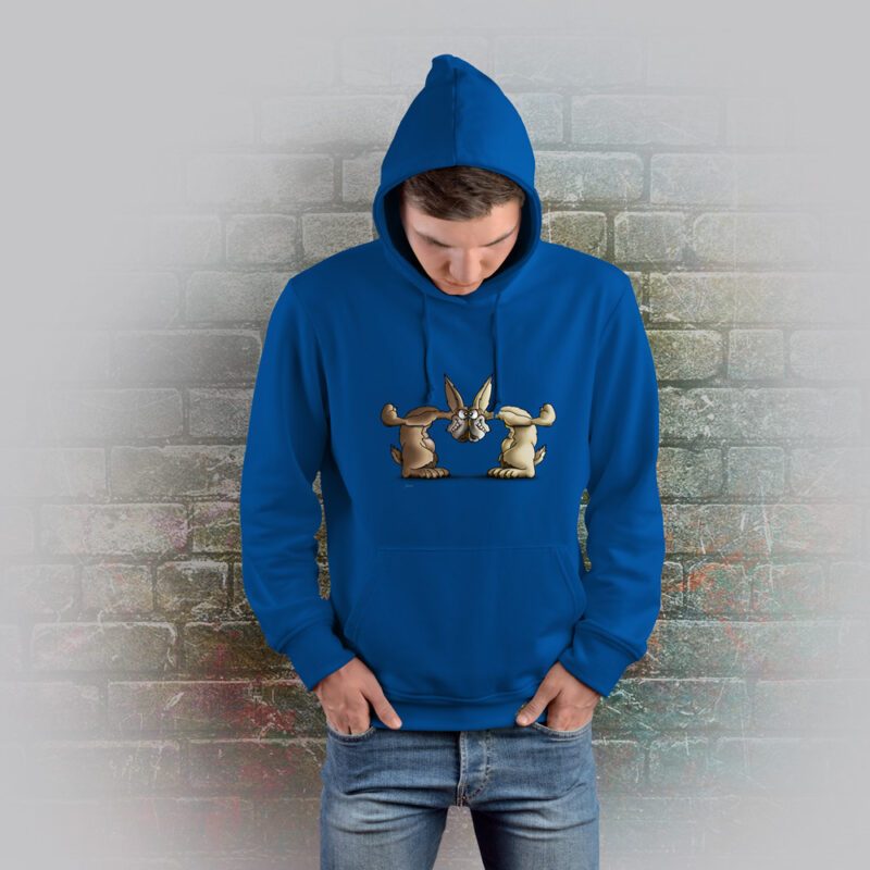 Funnyfriend Hoodie Rabbit blau