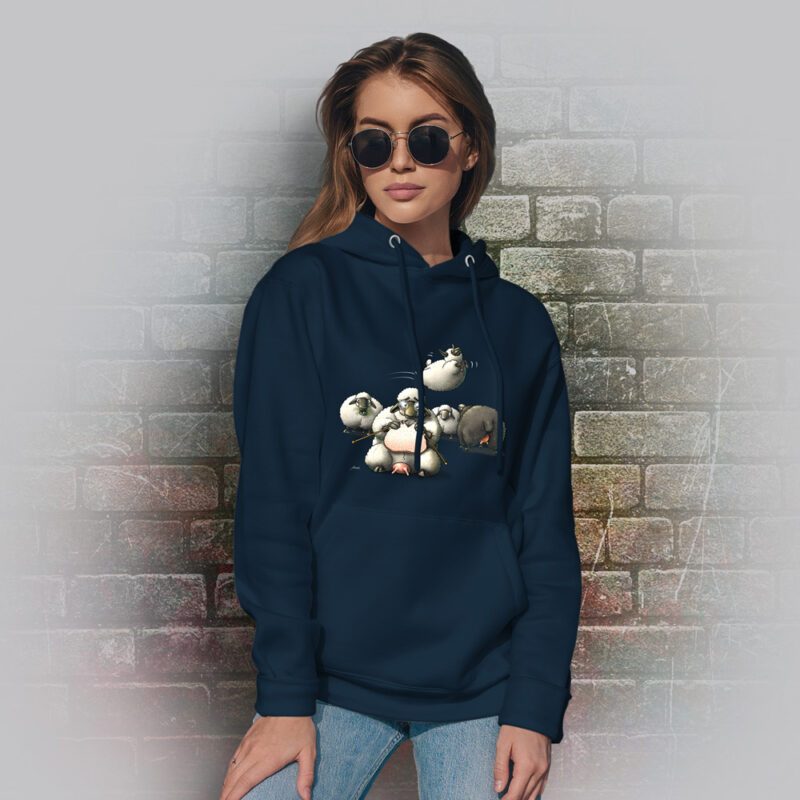 Funnyfriend Hoodie Schaf navy