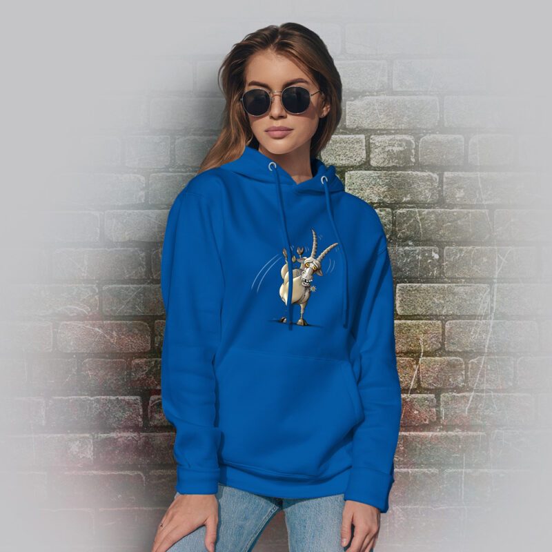 Funnyfriend Hoodie Steinbock blau