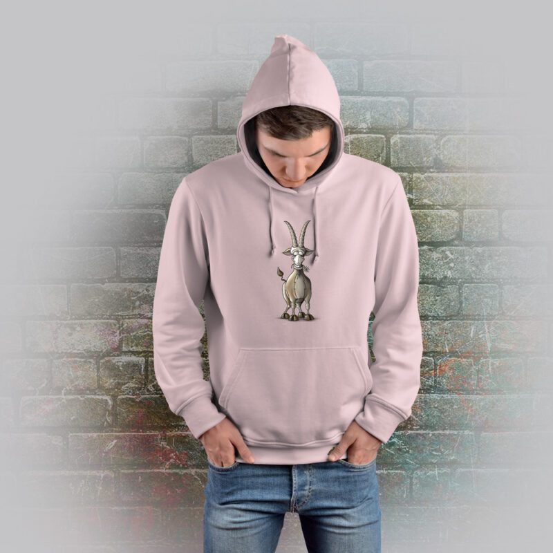 Funnyfriend Hoodie Steinbock pink