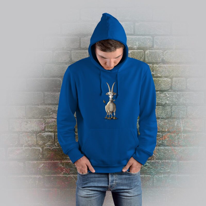 Funnyfriend Hoodie Steinbock blau