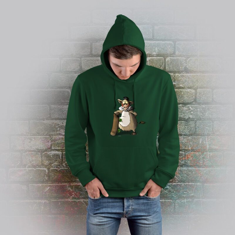 Funnyfriend Hoodie Wildsau bottle green