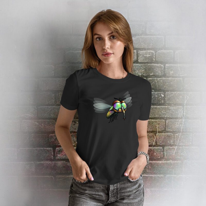 Funnyfriend T-Shirt Damen Fly schwarz