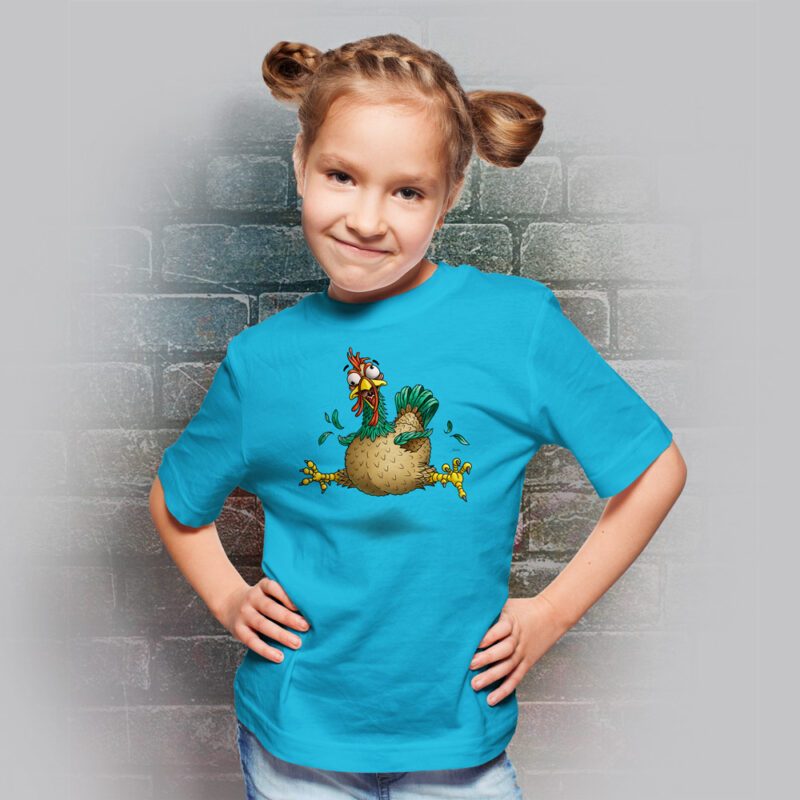Funnyfriend T-Shirt Kids Gockel aqua