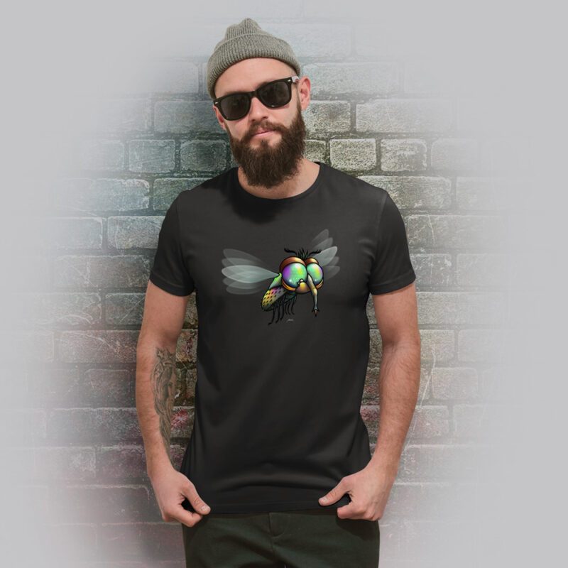 Funnyfriend T-Shirt Herren Fly schwarz