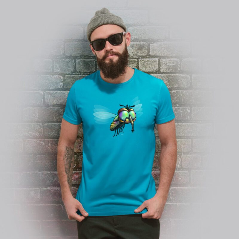 Funnyfriend T-Shirt Herren Fly aqua