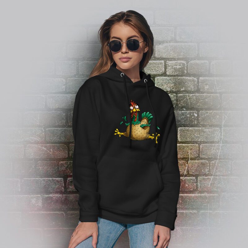 Funnyfriend Hoodie Gockel schwarz