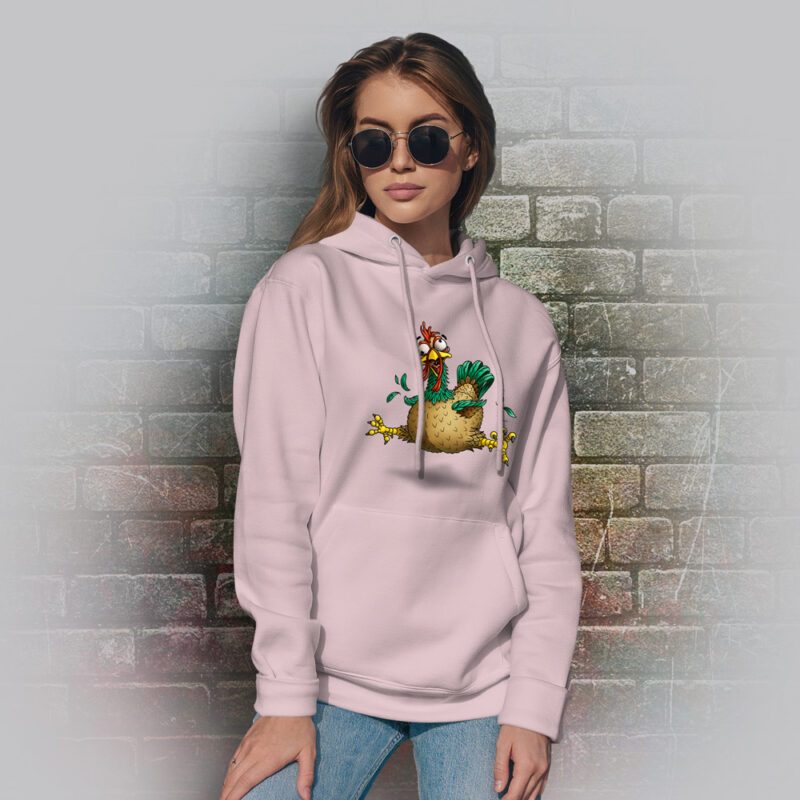 Funnyfriend Hoodie Gockel pink